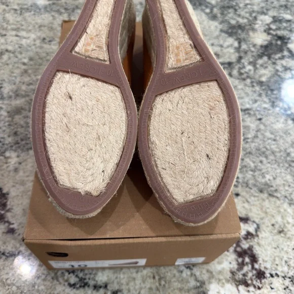 J.Crew Sueded Espadrille Wedges Size 10 NWT Pale Clay - Picture 5 of 8